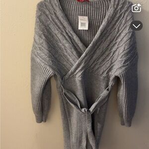Gray sweater dress NWT